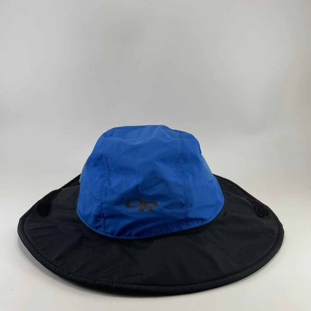 Outdoor Research Seattle Sombrero Blue Black Rain Hat Size M/L Waterproof